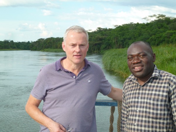 Peter with Archdeacon Mulemberi